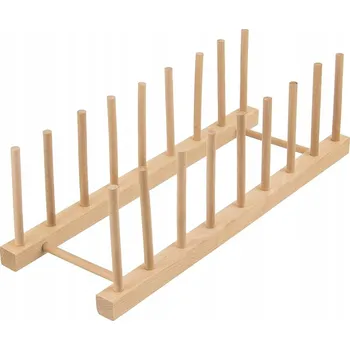 Stojan na poklice a talíře do kuchyně, organizér, dřevěný bambusový