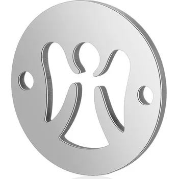 Dětské navlékací korálky Pro Háčkování Mezidíl anděl 12 x 12 mm ocel