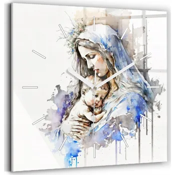 Hodiny Nástěnné hodiny SacroArte bílé 30 cm