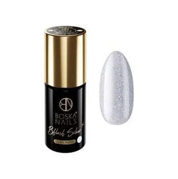 Přípravek na nehty Gel lak Bflash Silver no 372 Boska Nails 6 ml