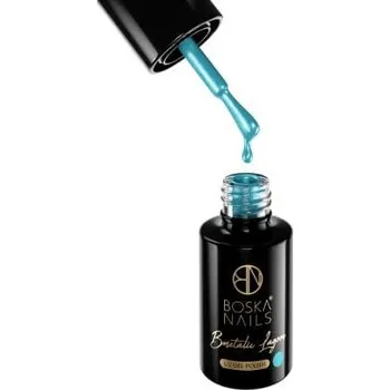 Lak na nehty Outlet Gel lak Bmetalic Lagoon no 399 Boska Nails 6 ml