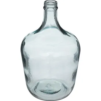 Váza Skleněná váza DemiJohn 30 cm modrá boho na květiny do obýváku Atmosphera