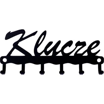 Věšák Nástěnný věšák na klíče Intesi Klíče černý kovový moderní do předsíně