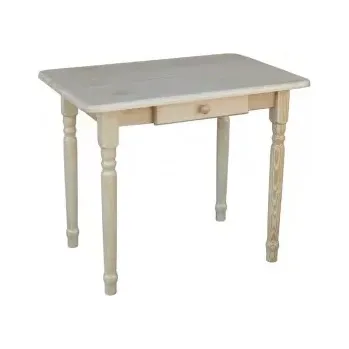 Jídelní stůl Dřevěný jídelní stůl se šuplíkem - točeně nohy 05 rozměr 80x50 cm