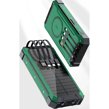 Powerbanka BOT Solární powerbanka do letadla SP5 1 panel 20000mAh s kabely Barva: Modrá