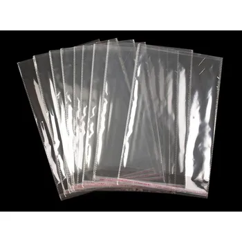 Obalový materiál PP sáček s lepicí klopou 20x29 cm