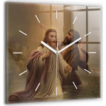 Hodiny Nástěnné hodiny SacroArte, hnědé, 60 cm