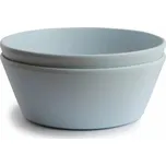 Kulatá miska 2ks Mushie - Powder Blue