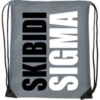 Školní batoh BATOH Šedý školní batoh na trénink , cvičební boty SKIBIDI SIGMA WB_037