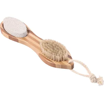 Pemza MSV kartáč na chodidla 4 v 1 NATUR, dřevo