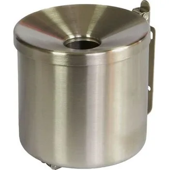 Venkovní odpadkový koš Nástěnný popelník, samozhášecí, nerezový