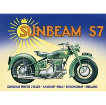 Plechová cedule Plechová cedule motorka Sunbeam S7