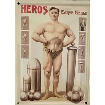 Plechová cedule Plechová cedulka Heros Echte Kerle - fitness