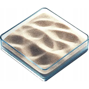 Dekorace do akvária Křemičitý písek do akvária, čistý, suchý, jemný, zrnitost 0,1-0,5 mm, 5 kg