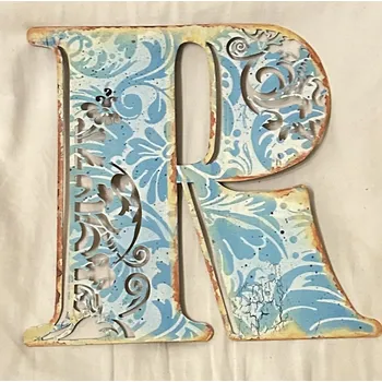 Plechová cedule Plechová cedule písmeno R