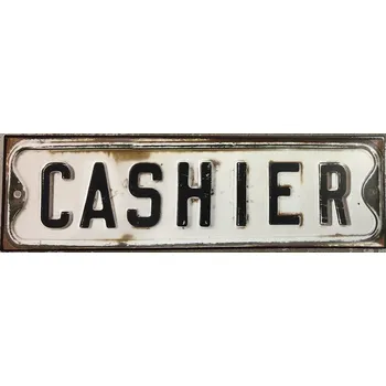 Plechová cedule Plechová retro cedule Cashier