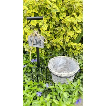 Květináč Kovový květináč Welcome vidle