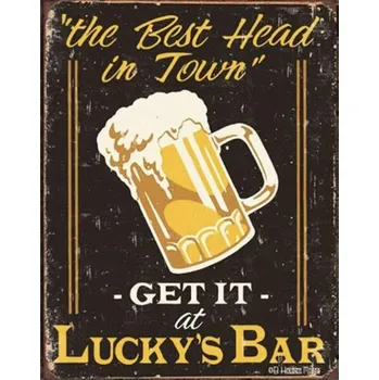 Plechová cedule Plechová cedule Lucky bar