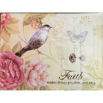 Plechová cedule Plechová retro cedule Faith makes things possible ...not easy