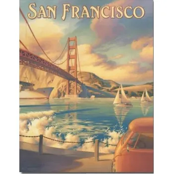 Plechová cedule Plechová cedule San Francisco Golden Gate