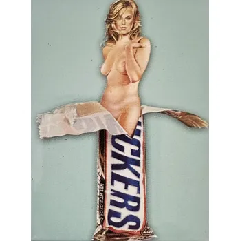 Dekorativní magnet Magnet na ledničku Sexy žena - Snickers