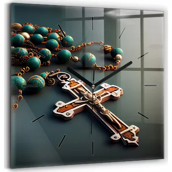 Hodiny Nástěnné hodiny SacroArte modré 30 cm