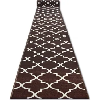 Koberec Protiskluzový běhoun Maroko hnědý TRELLIS 30351