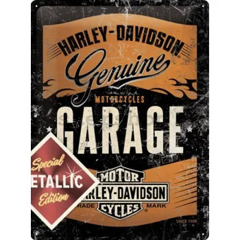 Plechová cedule Plechová cedule Harley Davidson Genuine metallic
