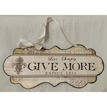 Plechová cedule Plechová cedule Give more