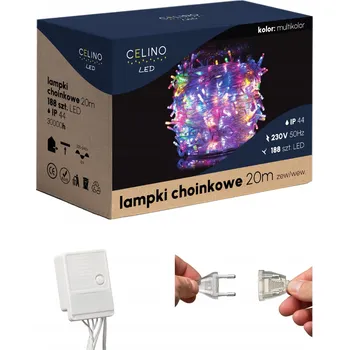 Vánoční dekorace Vánoční osvětlení na stromeček Celino pro interiér 20 m, 101 - 200 světýlek