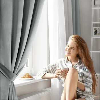 Povlečení Hotový závěs ANTARA stříbrný - na pásce