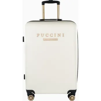 Střední bílý kufr Los Angeles