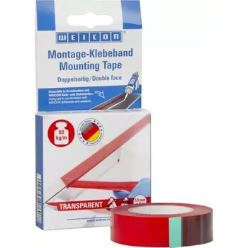 Lepicí páska Oboustranná montážní páska WEICON transparentní