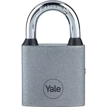 Visací zámek Visací zámek Yale Y111S/60/132/1, železný, šířka 63mm, 3 klíče, stříbrný