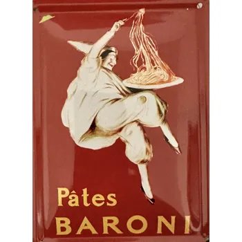 Plechová cedule Plechová cedulka Pates Baroni těstoviny