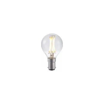 Žárovka LED Ba15d kulička vlákno G45x75mm 230V 320Lm 4W 2700K 927 360° AC čirá stmívatelná LF024030307
