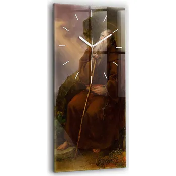 Hodiny Ozdobné obdélníkové nástěnné hodiny s krásnou grafikou Křesťanský Svatý