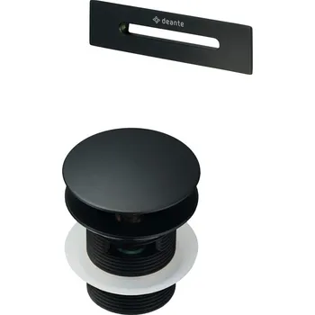 Vana DEANTE - Sada příslušenství, k vaně - zátka a přepad, černá KYY_N10B