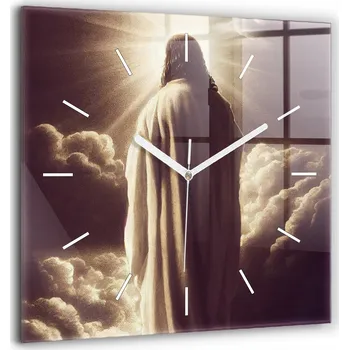 Hodiny Nástěnné hodiny SacroArte, hnědé, 60 cm