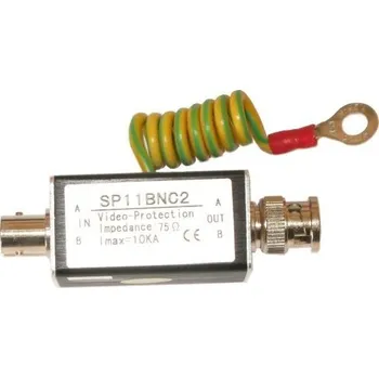 Příslušenství pro kamerový systém XtendLan Přepěťová ochrana koaxiálního vedení, 1x BNC male, 1x BNC female, zemnící vodič, pro HDCVI/TVI/AHD/PAL