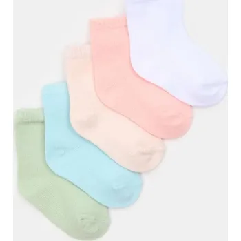 Dívčí spodní prádlo Sinsay - Sada 5 párů ponožek - vícebarevná - 695CF-MLC - 695CF-MLC-R14