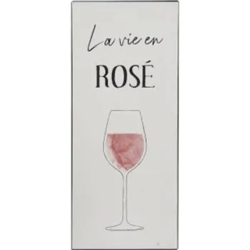 Plechová cedule Plechová retro cedule La vie en ROSÉ