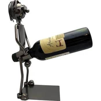 Stojan na víno Kovový stojan na láhev Erektus