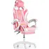 Herní židle Herní židle s opěrkou na nohy 006017 Princes růžová