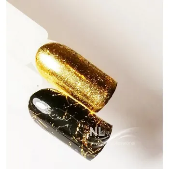 Přípravek na nehty NL nails professional MIRROR SPARKLING MESS - gold