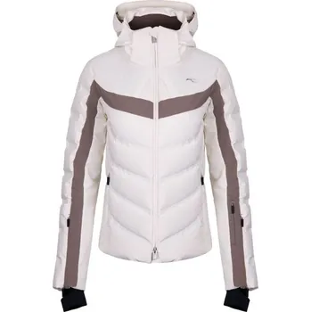 Dámská zimní bunda Kjus MOMENTUM JACKET W 42 Béžová, Hnědá