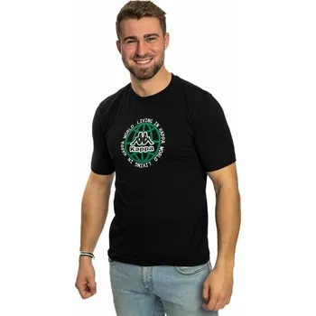 Pánské tričko Kappa LOGO GUNNO triko černá 2XL