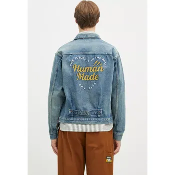 Dámská bunda Džínová bunda Human Made Denim Work Jacket Future modrá barva, přechodná, HM29JK003, XXL, 55X