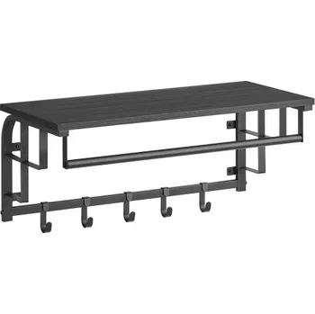 police Nástěnná police LCR012B13 černá masiv