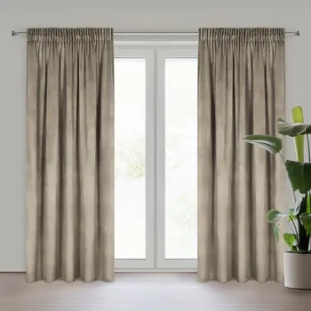 Povlečení Hotový závěs MELÁNÍ hnědý - na pásce